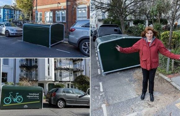 Brighton motorists angry as parking bays replaced with bike shelters