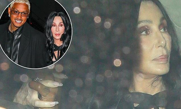 Cher arrives at home holding hands with rumored beau Alexander Edwards