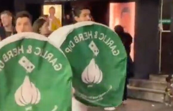 Dominos Halloween outfits branded iconic as partygoers show off saucy look