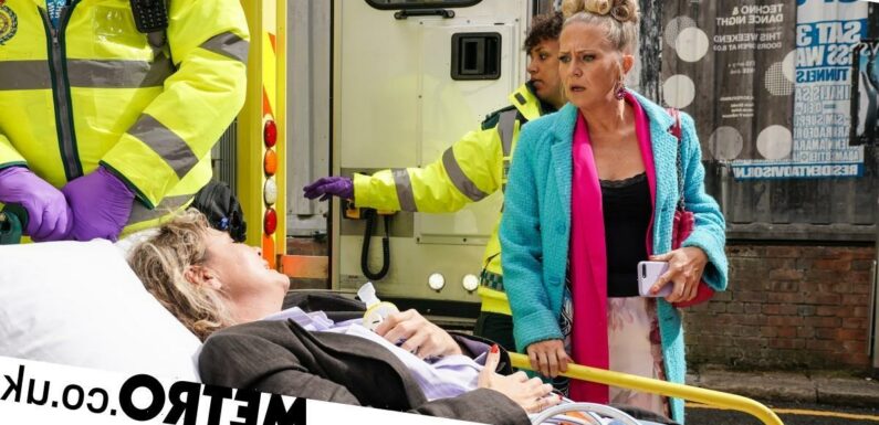 EastEnders' Linda is by Janine's side as she's taken to hospital over baby fears