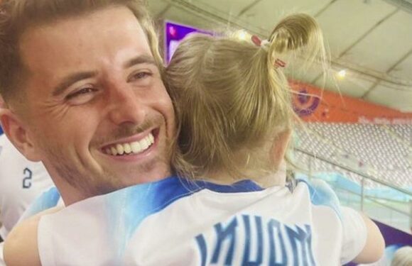 England ace Mason Mount meets niece, 3, for first time at World Cup in sweet moment