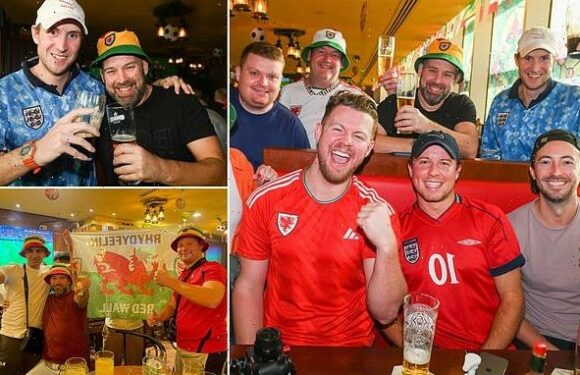 England and Wales fans head to boozers in Qatar before World Cup Clash