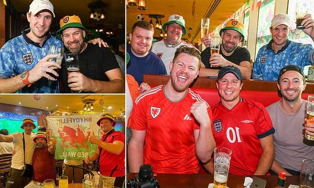 England and Wales fans head to boozers in Qatar before World Cup Clash