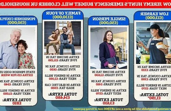 How Jeremy Hunt's Autumn Statement hits middle-earners the hardest