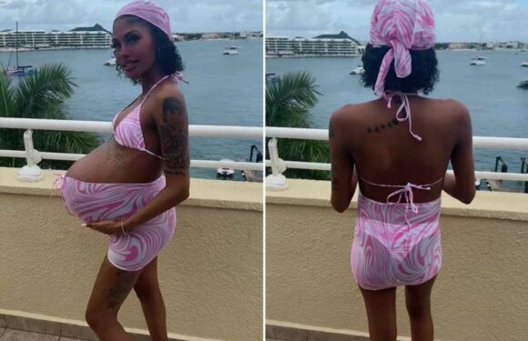 I don't look pregnant until I turn around – then you get the full force of my bump | The Sun