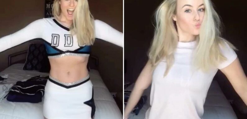 I tried on my old cheerleading uniforms and can still fit into one I wore when I was nine – I can't believe it | The Sun