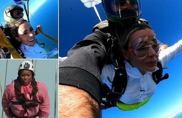 I'm A Celebrity's Olivia Attwood JUMPS out of a helicopter