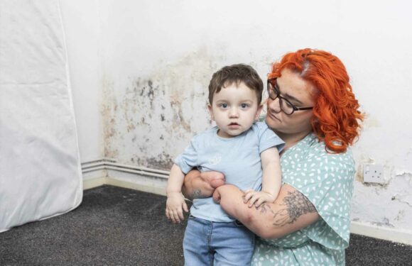 I'm a quadruple amputee mum and I have to use my neighbour's toilet as the council haven't fixed my mouldy bathroom | The Sun