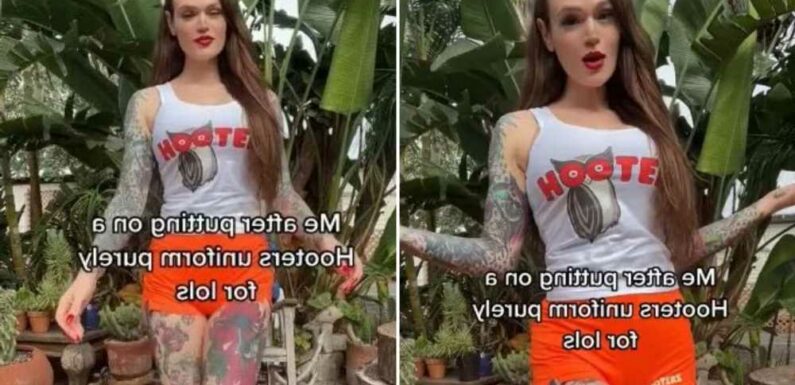I'm covered in tattoos and tried on a Hooters uniform – everyone thinks I look amazing | The Sun