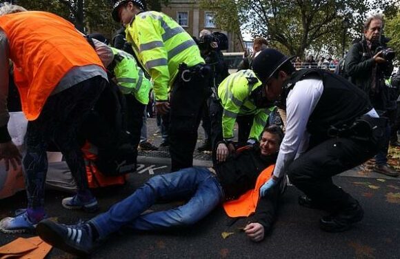 Just Stop Oil descend on Whitehall and Downing Street