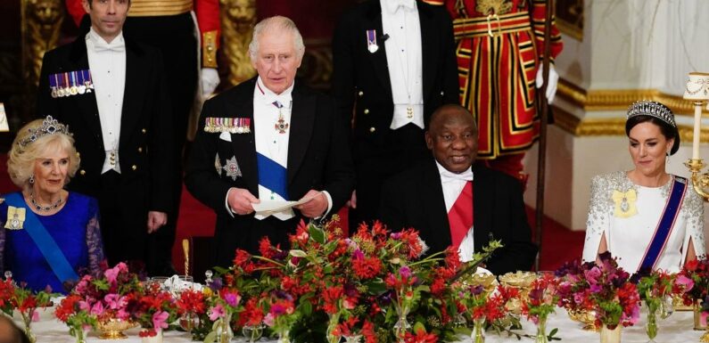 Kate Middleton and Queen Camilla stun at state banquet – but one VIP was missing