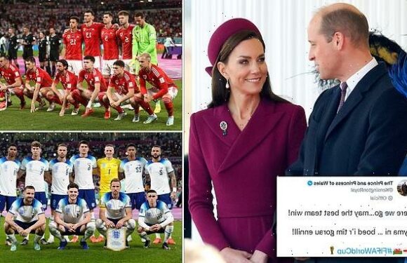 Kate and William suggest they are neutral as England play Wales