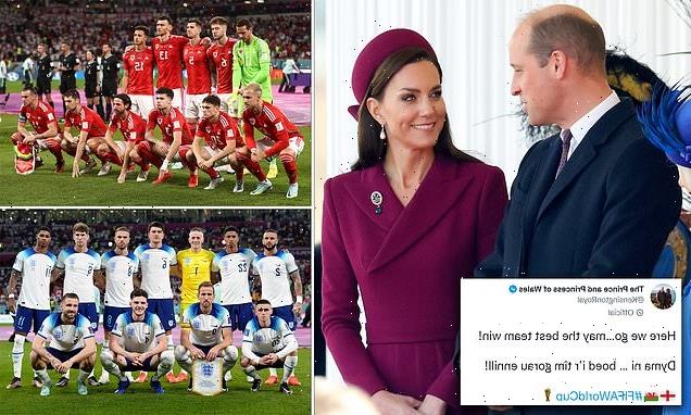 Kate and William suggest they are neutral as England play Wales