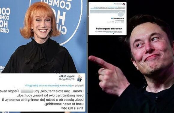 Kathy Griffin uses dead mom's Twitter to call Elon Musk an 'a**hole'