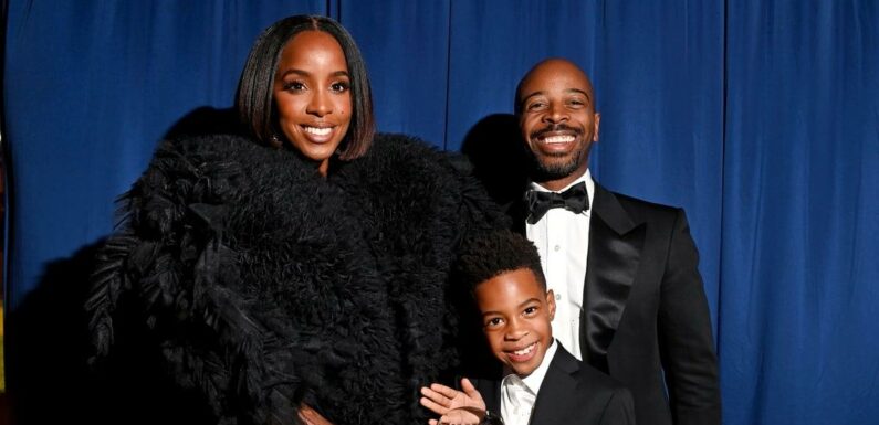 Kelly Rowland Hits the amfAR Gala Red Carpet With Son Titan and Husband Tim