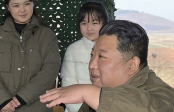 Kim Jong-un reveals daughter for the first time at ballistic missile test
