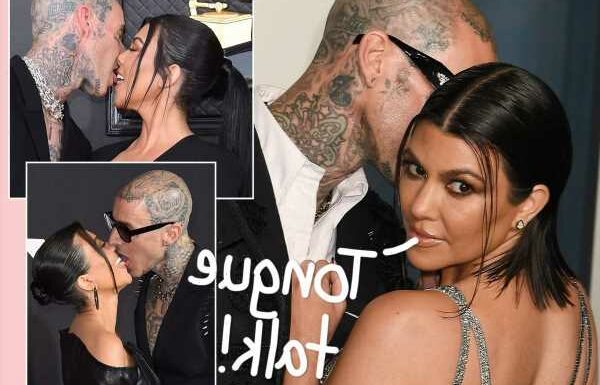 Kourtney Kardashian Reveals Oddly Practical Reason Why She Tongue-Kisses Travis Barker At Red Carpet Events!