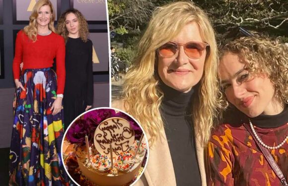 Laura Dern honors daughter Jayas 18th birthday with epic cake, throwback pics