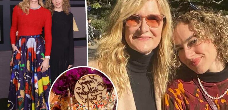 Laura Dern honors daughter Jayas 18th birthday with epic cake, throwback pics