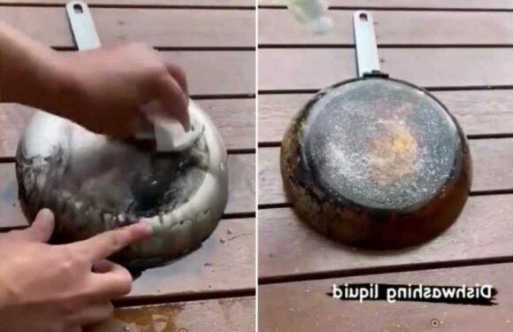 Man shares simple way he gets grim pans covered in baked-on burns sparkling like new and it’s blowing people’s minds | The Sun