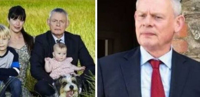 Martin Clunes shares sweet Doc Martin gift his wife took from ITV set