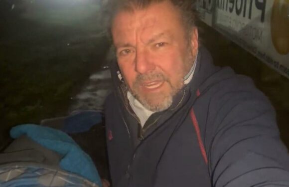 Martin Roberts sleeping rough as he details unpleasant first night