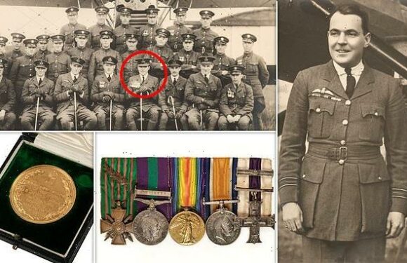 Medals of WW1 ace who took on 12 German planes at once are on sale
