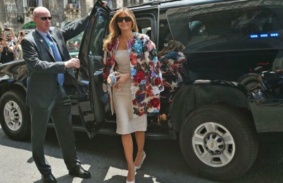 Melania Trump turned heads in £43,000 Dolce & Gabbana gown – pictures