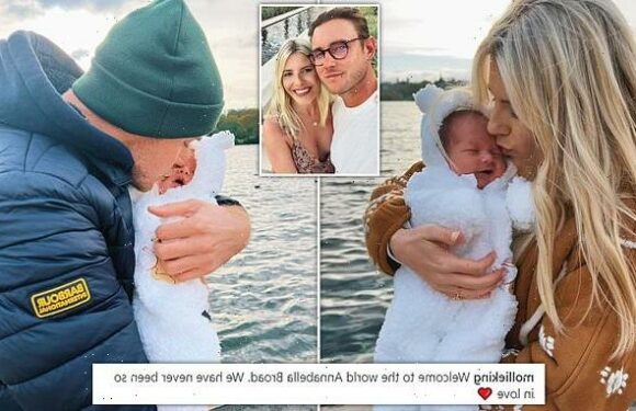 Mollie King gives birth to a baby girl with her fiancé Stuart Broad