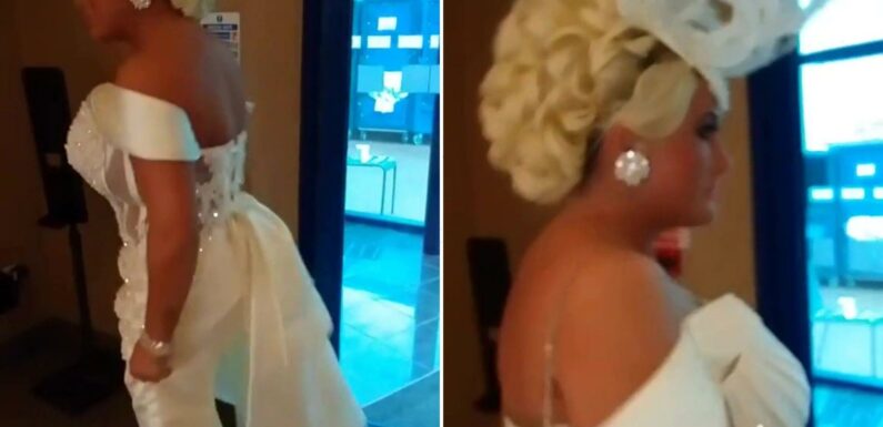 Mother of the Groom sparks controversy in WHITE dress complete with a train – but her daughter leaps to her defence | The Sun