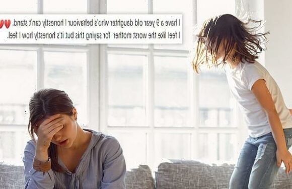 Mum confesses she 'can't stand' her nine-year-old daughter
