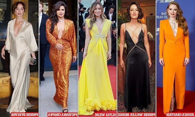 Nothing flatters a woman like a deep V: It's the red carpet look