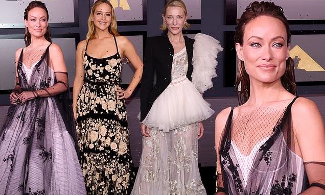 Olivia Wilde and Jennifer Lawrence lead stars at Governors Awards