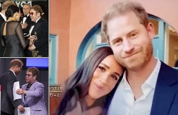 Prince Harry and Meghan Markle share message with Sir Elton John