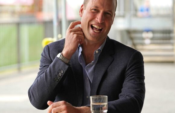 Prince William talks to white footballers about the importance of self-belief