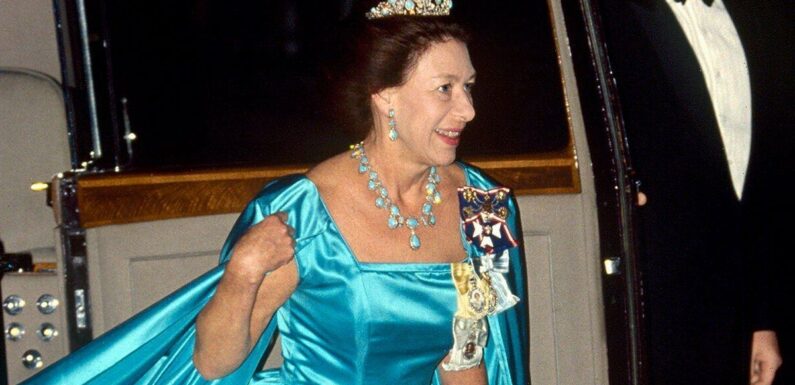 Princess Margaret’s huge ‘Triumph of Love’ tiara showed off blue gems