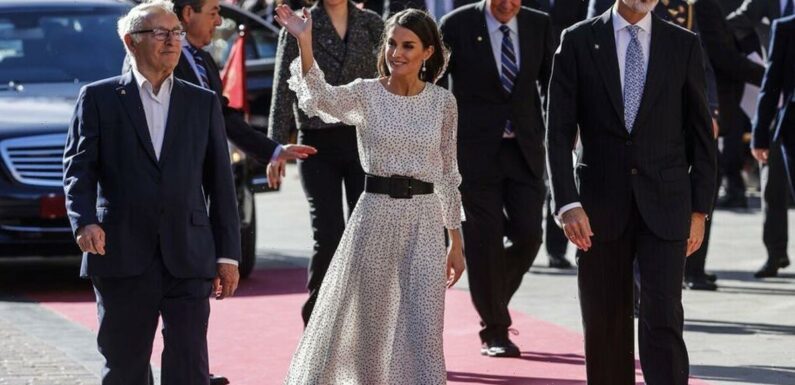 Queen Letizia of Spain channels Kate Middleton in chic polka dot dress