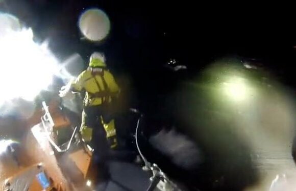 RNLI heroes face rain and rough seas to rescue couple from yacht