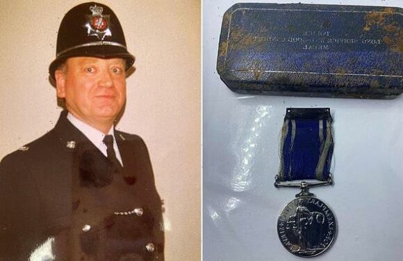 Retired police officer's stolen exemplary service medal found in river
