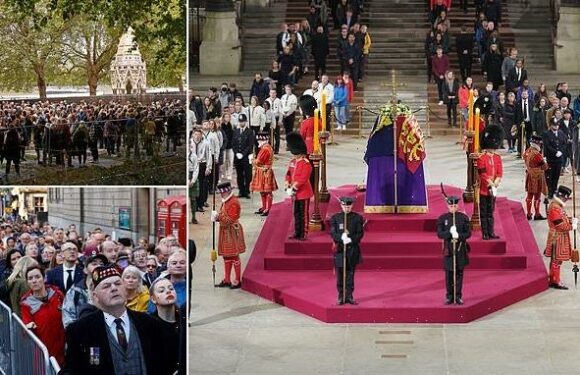 Revealed: Westminster Hall's ancient floors were DAMAGED by mourners