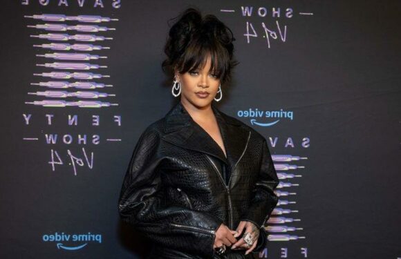 Rihanna Wears Sexy Red Minidress to a Show In Barbados With A$AP Rocky