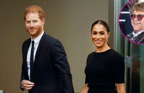 So Sweet! Prince Harry, Meghan Markle Get Cozy in Elton John Tribute Video