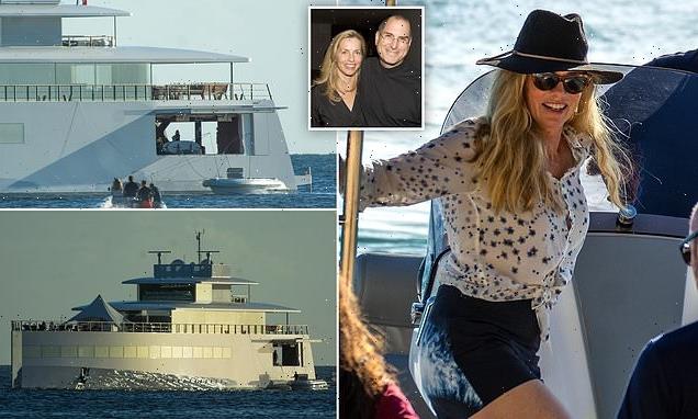 Steve Jobs' widow Lauren shuttles back to her $120m yacht in Barbados