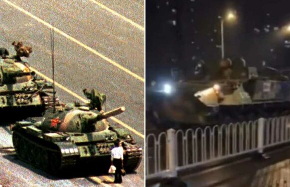 Tanks roll onto the streets in chilling echo of Tiananmen massacre as Xi cracks down on historic ‘White Paper’ protests | The Sun