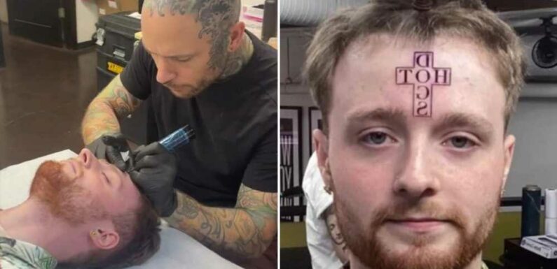 Tattooist shares video of man getting a very unique face inking – and everyone's saying the same thing | The Sun