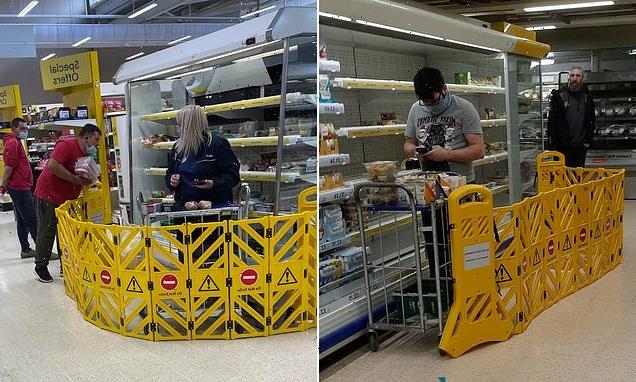 Tesco using barriers as shoppers try snatch reduced items from staff