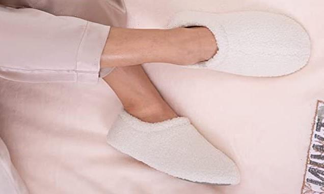 These stylish memory foam slippers are on sale