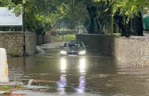 UK weather – Brits hit with rain warnings and flood chaos on roads after showers lash down | The Sun