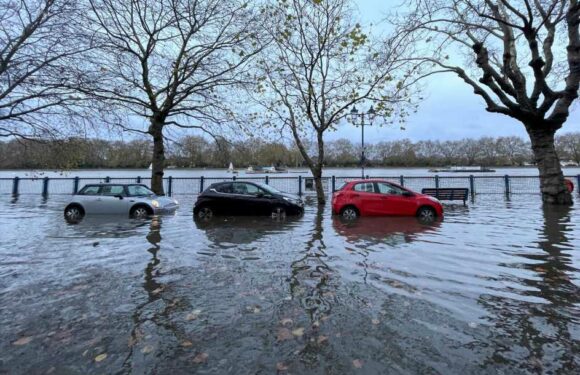 UK weather: Roads flooded as torrential rain blasts Britain and Met Office warns homes at risk of deluge | The Sun