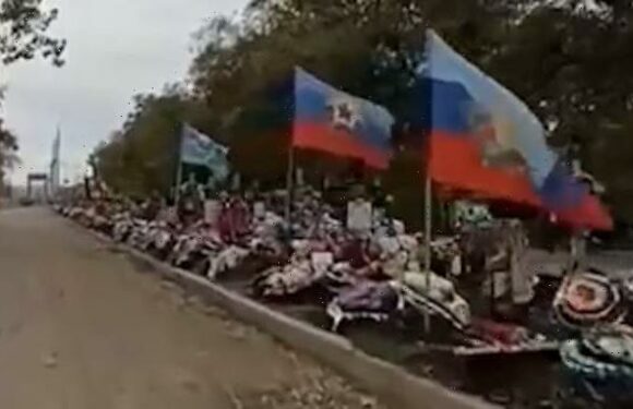 Video 'shows mile after mile of Russian soldiers' graves in Luhansk'